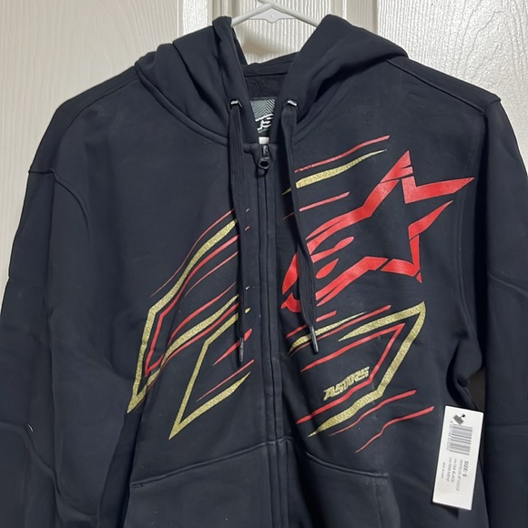 Alpinestars Men’s Hatfields Zip Fleece Black Size Small NWT - Picture 2 of 7